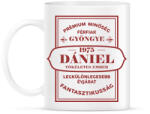 printfashion Férfiak gyöngye - Névvel, évszammal - Bögre - Fehér (7150286)