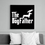 printfashion The DogFather - Vászonkép - Fekete (6653285)