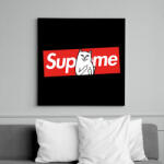 printfashion Macska fck! - Vászonkép - Fekete (6654047)