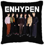 printfashion ENHYPEN KPOP - Párnahuzat, Díszpárnahuzat - Fekete (16591040)