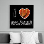 printfashion I love halászlé - Vászonkép - Fekete (8699199)