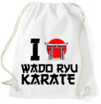 printfashion I love Wado Ryu Karate - Sportzsák, Tornazsák - Fehér (9450492)