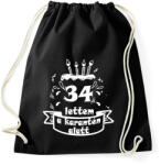 printfashion 34 lettem - Sportzsák, Tornazsák - Fekete (2499217)