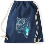 printfashion Értelmiségi tigris - Sportzsák, Tornazsák - Sötétkék (47579)