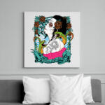 printfashion Kígyókirálynő - Vászonkép - Fehér (6620957)