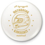 printfashion A legnagyobb motorosok - Kawasaki - Kitűző, hűtőmágnes - Fehér (7204974)
