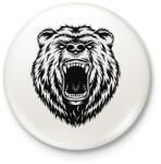 printfashion Medve - Kitűző, hűtőmágnes - Fehér (5781823)
