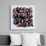 printfashion Wednesday Addams - montázs - Vászonkép - Fehér (11557620)