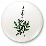 printfashion virág-002 - Kitűző, hűtőmágnes - Fehér (3087523)