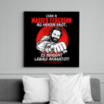 printfashion Csak a massey ferguson ad nekem erőt - Vászonkép - Fekete (7625468)