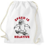 printfashion Speed is relative - Sportzsák, Tornazsák - Fehér (6588777)