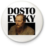 printfashion Dostoevsky - Önarckép - Kitűző, hűtőmágnes - Fehér (7119168)