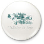 printfashion winter is here - Kitűző, hűtőmágnes - Fehér (3082936)