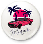 printfashion Miami - Kitűző, hűtőmágnes - Fehér (3081722)