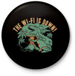 printfashion Nincs wifi - Kitűző, hűtőmágnes - Fekete (3097120)