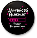 printfashion Lánybúcsú alakulat Party folyamatban - Kitűző, hűtőmágnes - Fekete (16493324)