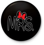 printfashion MRS. - Kitűző, hűtőmágnes - Fekete (3095698)