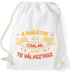 printfashion A barátok az a család - Sportzsák, Tornazsák - Fehér (13504817)