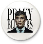 printfashion Peaky Blinders- Vonalas - Kitűző, hűtőmágnes - Fehér (7297006)