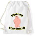 printfashion Legyőztem az anorexiát - Sportzsák, Tornazsák - Fehér (1669868)