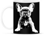 printfashion Francia Bulldog - Bögre - Fekete (11335390)