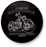 printfashion a legjobb motorosok - Kitűző, hűtőmágnes - Fekete (6028335)