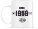printfashion born-in-1959-(dark&lightgrey) - Bögre - Fehér (790258)