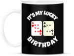 printfashion 64 POKER SZÜLINAP - Bögre - Fekete (9847762)