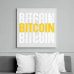 printfashion BITCOIN 4 EVER 10 - Vászonkép - Fehér (6639678)
