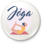 printfashion joga - Kitűző, hűtőmágnes - Fehér (3087784)