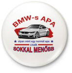 printfashion BMW-s APA - Kitűző, hűtőmágnes - Fehér (14785080)
