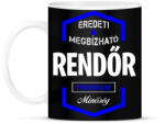 printfashion Rendőr prémium minőség - Bögre - Fekete (1433137)