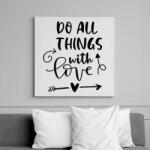 printfashion Doo all things - Vászonkép - Fehér (6630090)