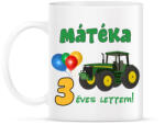 printfashion Traktoros szülinap - Bögre - Fehér (1029087)