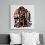 printfashion Vadászkutya zsákmánya - Vászonkép - Fehér (6641356)