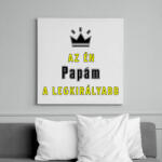printfashion Az én papám - Vászonkép - Fehér (6633729)