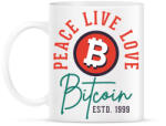 printfashion BITCOIN 4 EVER 79 - Bögre - Fehér (6212171)