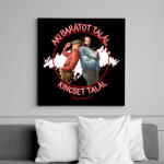 printfashion Aki barátot talál - Vászonkép - Fekete (9829602)