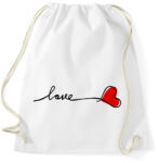 printfashion Love me - Sportzsák, Tornazsák - Fehér (6062104)