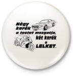 printfashion Motor 4 Life - Kitűző, hűtőmágnes - Fehér (3083877)