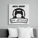 printfashion Hagyj békén épp játszok - Vászonkép - Fehér (7459048)