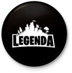 printfashion Legenda - Fortnite Style (Fehér) - Kitűző, hűtőmágnes - Fekete (3097566)