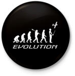 printfashion RC Evolúció fehér - Kitűző, hűtőmágnes - Fekete (5801937)