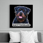 printfashion Rottweiler - Vászonkép - Fekete (11896981)