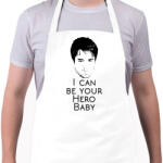 printfashion Enrique Iglesias - Kötény - Fehér (4907234)