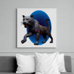 printfashion Fekete párduc - Vászonkép - Fehér (14815761)