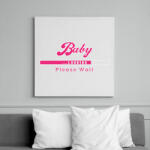 printfashion baby-loading-pink-white - Vászonkép - Fehér (6623398)