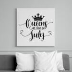 printfashion A királynők júliusban születtek - Vászonkép - Fehér (6637026)