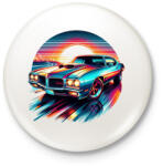 printfashion Autó - Kitűző, hűtőmágnes - Fehér (15139301)