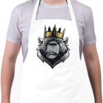 printfashion Bear King - Kötény - Fehér (5520898)